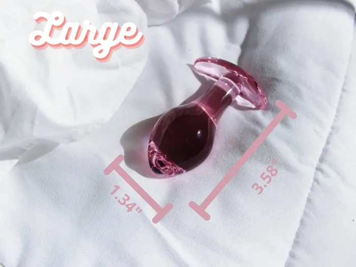 Anal | Cute Cruelty Glass T Bar Butt Plug