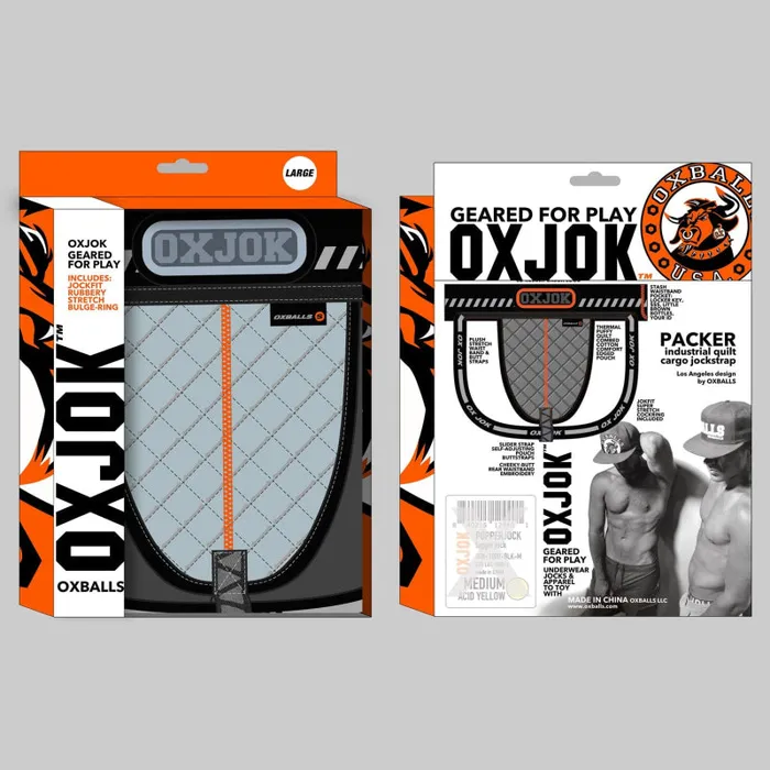 Oxjok Male Sex Toys Packer Industrial Quilted Cargo Strapjock Mist Heather Xl Oxjok Male Sex Toys Packer Industrial Quilted Cargo Strapjock Mist Heather Xl