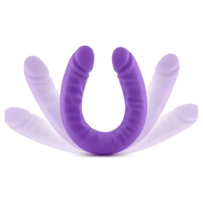 Ruse Dildos | Ruse Silicone Slim 18in Purple Double Dong