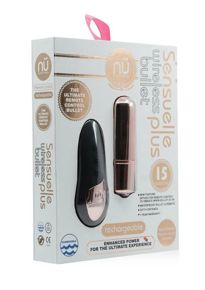 Female Sex Toys Nu Sensuelle Wireless Bullet Plus with Remote Control Rechargeable Nu Sensuelle