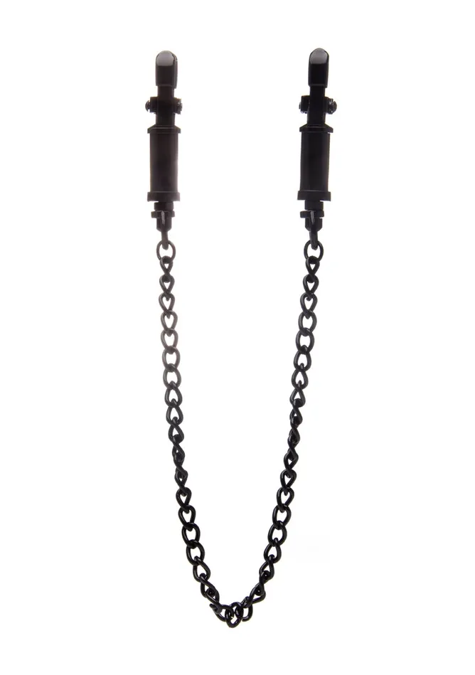Shots Ouch Anal Vice Nipple Clamps Black