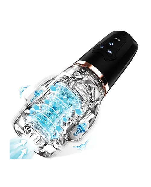 The Male Rose Vibrators The Male Rose 2 Sucking Vibrating Blow Job Sucker Black