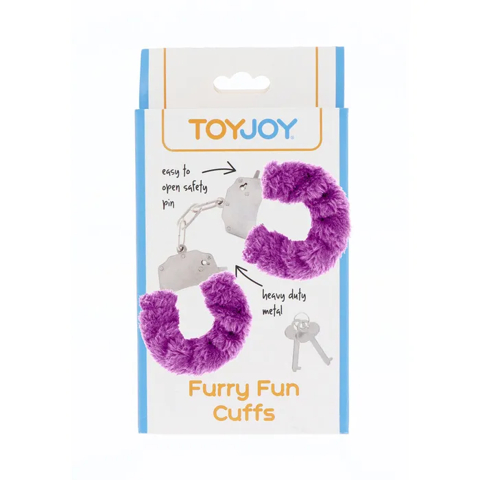 ToyJoy Vibrators ToyJoy Furry Fun Handcuffs Purple ToyJoy Vibrators ToyJoy Furry Fun Handcuffs Purple