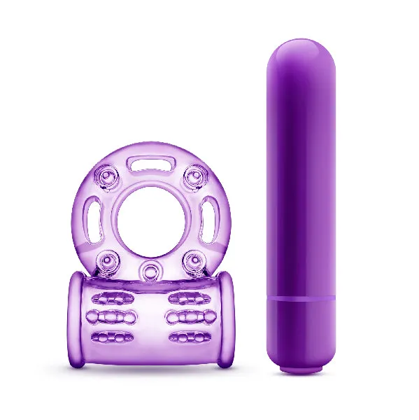 Blush Couples Play With Me Couples Play Vibrating Cock Ring Purple