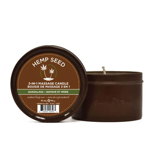 Earthly Body Couples Hemp Seed 3In1 Massage Candle