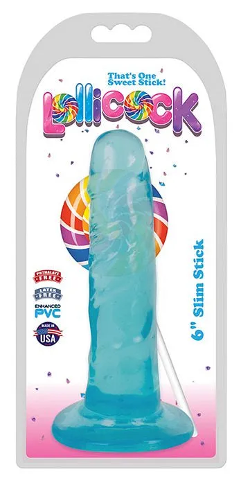 Female Sex Toys CURVE NOVELTIES Lollicock 6 Slim Stick Berry Ice 