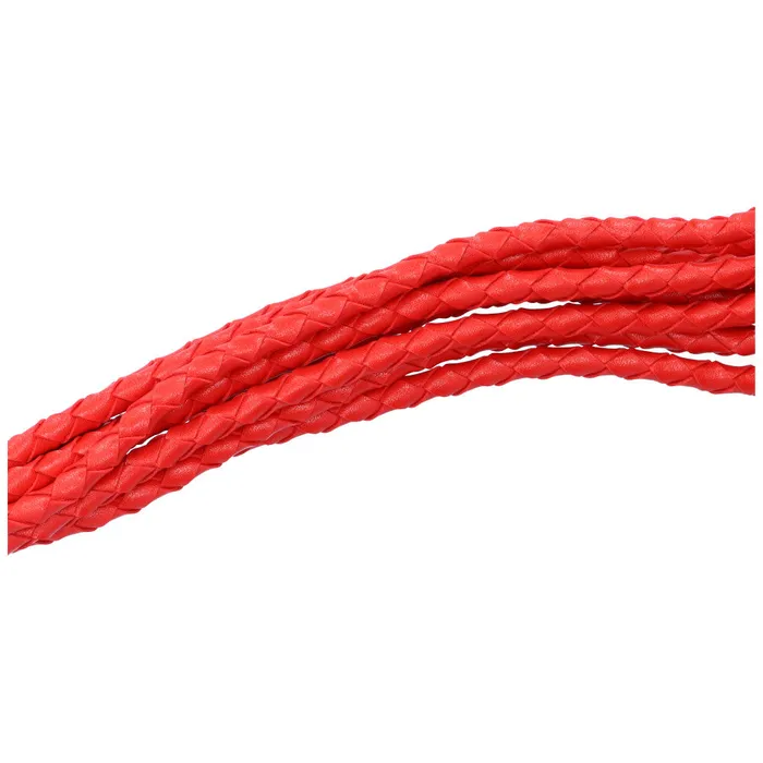 Dark Amour Male Sex Toys Sexy Red Braided Faux Leather Flogger
