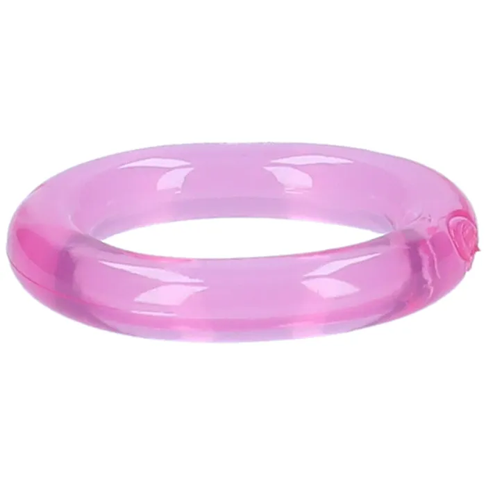 Pink BOB Male Sex Toys Single Stretchy Cock Ring