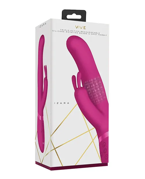 Shots Vibrators Shots Vive Izara Rotating Beads Rabbit