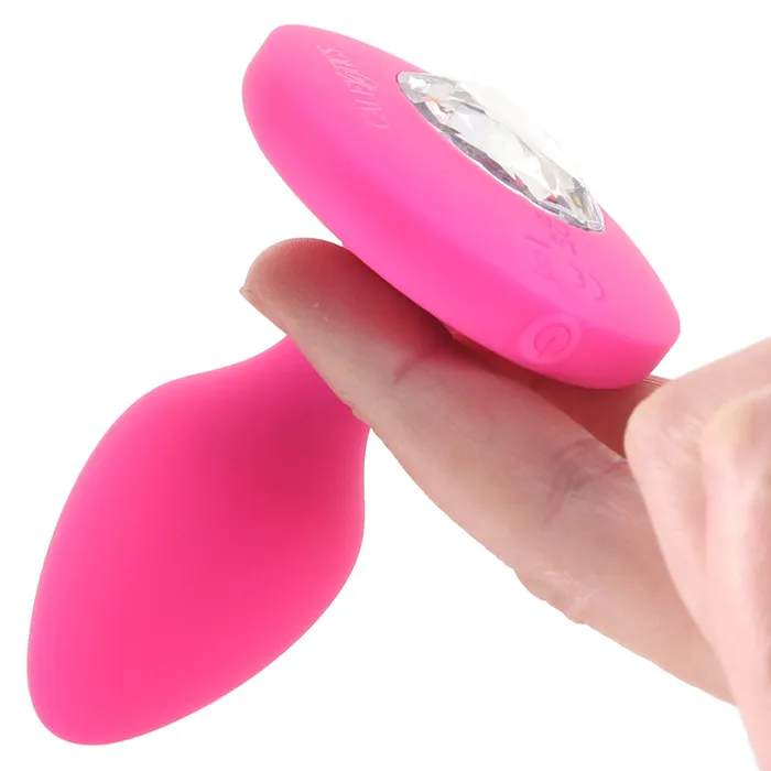 Anal CalExotics Cheeky Gems Medium Vibrating Probe in Pink