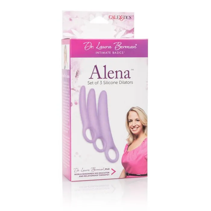 Anal California Exotic Novelties Dr Laura Berman Alena Set of 3 Silicone Dilators Purple