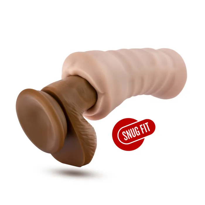 Blush Male Sex Toys M For Men By Blush Angie Realistic Vanilla Vibrating Masturbator Stroker