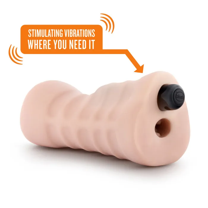 Blush Male Sex Toys M For Men By Blush Angie Realistic Vanilla Vibrating Masturbator Stroker
