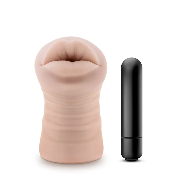 Blush Male Sex Toys M For Men By Blush Angie Realistic Vanilla Vibrating Masturbator Stroker