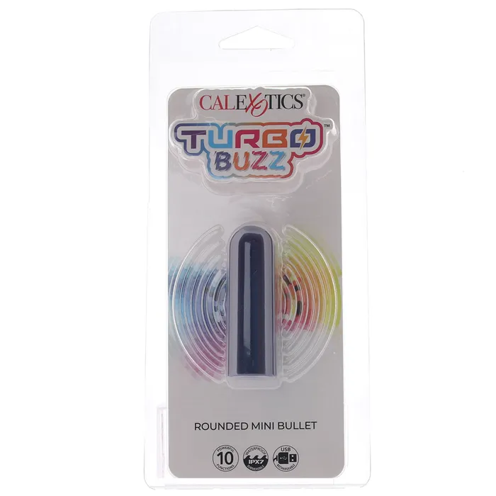 CalExotics Vibrators Turbo Buzz Rounded Mini Bullet Vibe in Purple