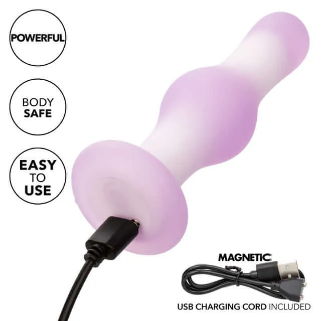 California Exotic Novelties Lavender Haze Bulb Probe Luxurious DualLayer Silicone Vibrating Probe Anal