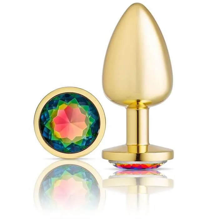 Cloud 9 Gems Gold Anal Plug Large Cloud 9 Novelties Male Sex Toys