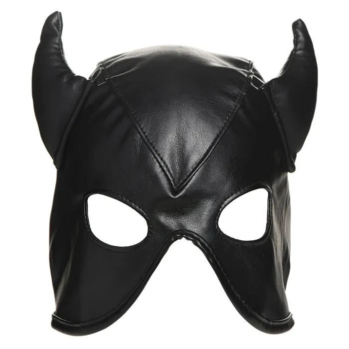Couples Master Series Dungeon Demon Bondage Hood with Horns XR Brands