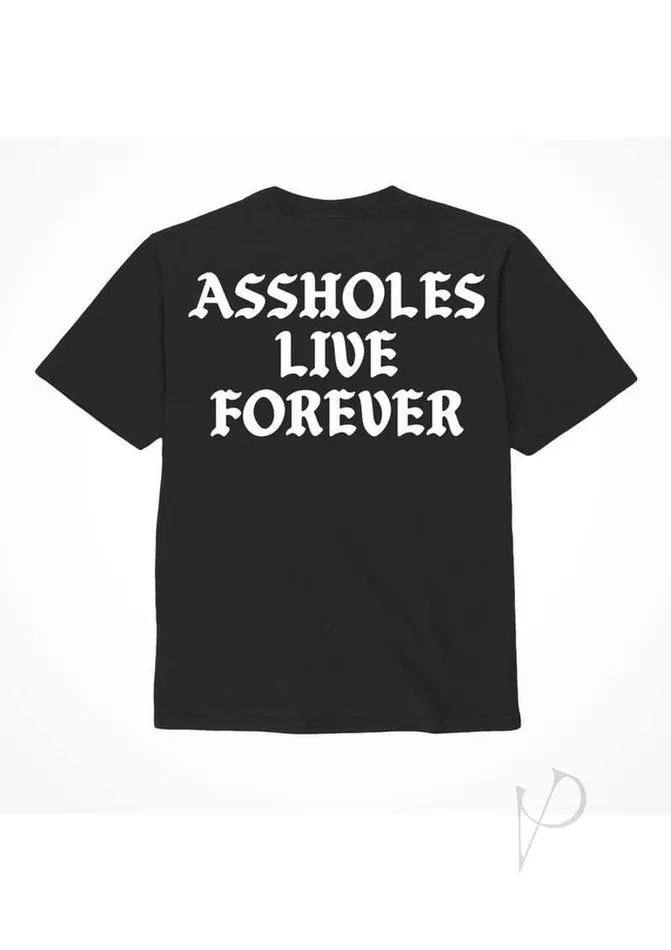 Doc Johnson Enterprises Anal Alf Assholes Live Forever Tshirt Medium Black Doc Johnson Enterprises Anal Alf Assholes Live Forever Tshirt Medium Black