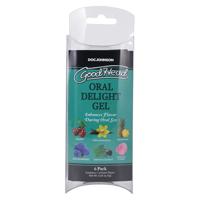 DOC JOHNSON GoodHead Oral Delight Gel Pack of 6 024oz Enhancers