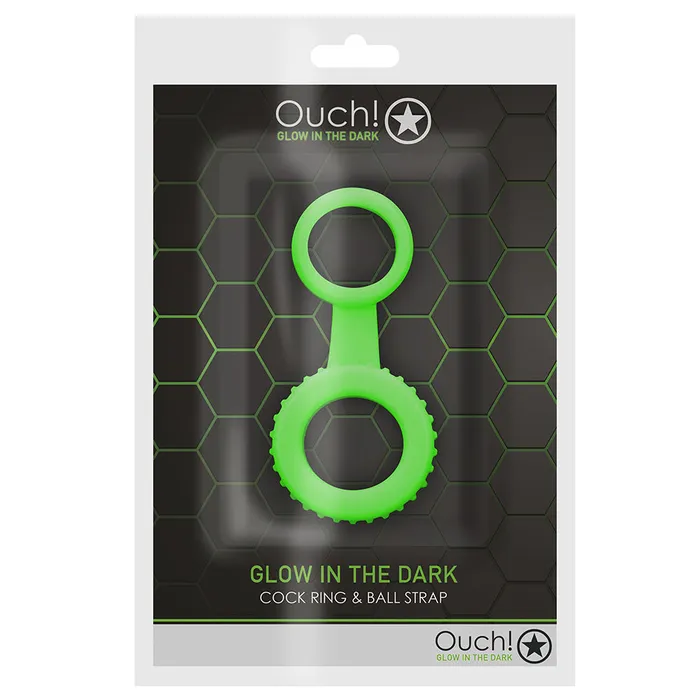Ouch Glow In The Dark Double Cock Ring Shots Toys Male Sex Toys Ouch Glow In The Dark Double Cock Ring Shots Toys Male Sex Toys