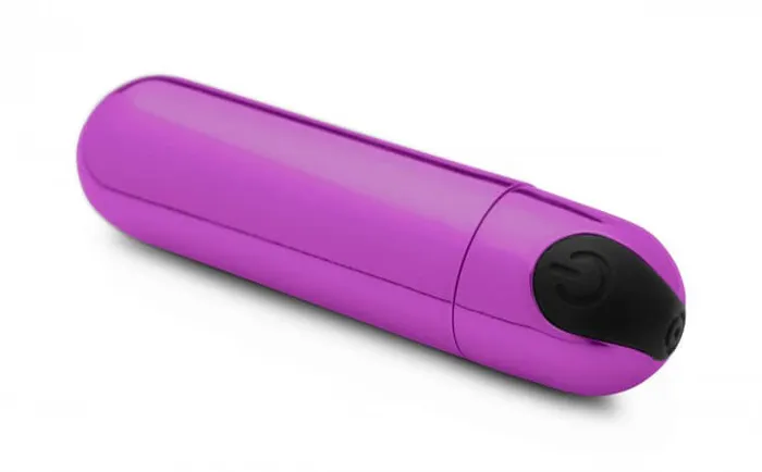 Vibrators XR Brands Bang 10X Vibrating Metallic Bullet Purple